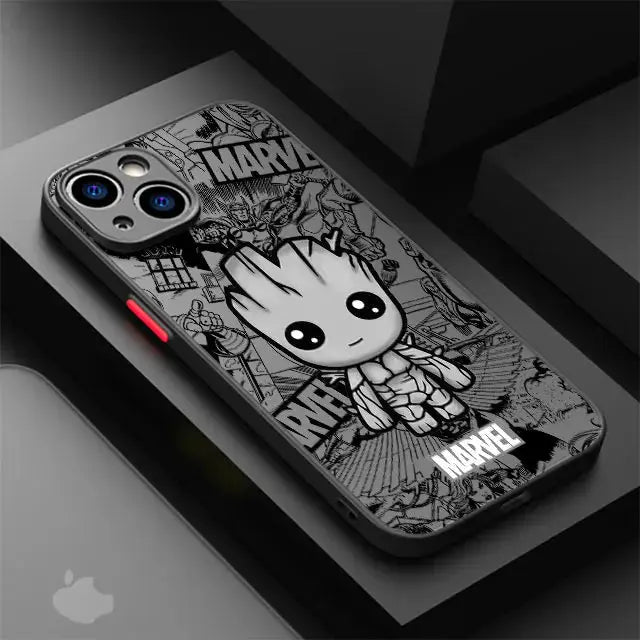 funda Marvel Comic Groot Venom para iPhone 14 Plus 13 Pro Max 11 12 Mini XR X XS 7 8 . - La zona Apple
