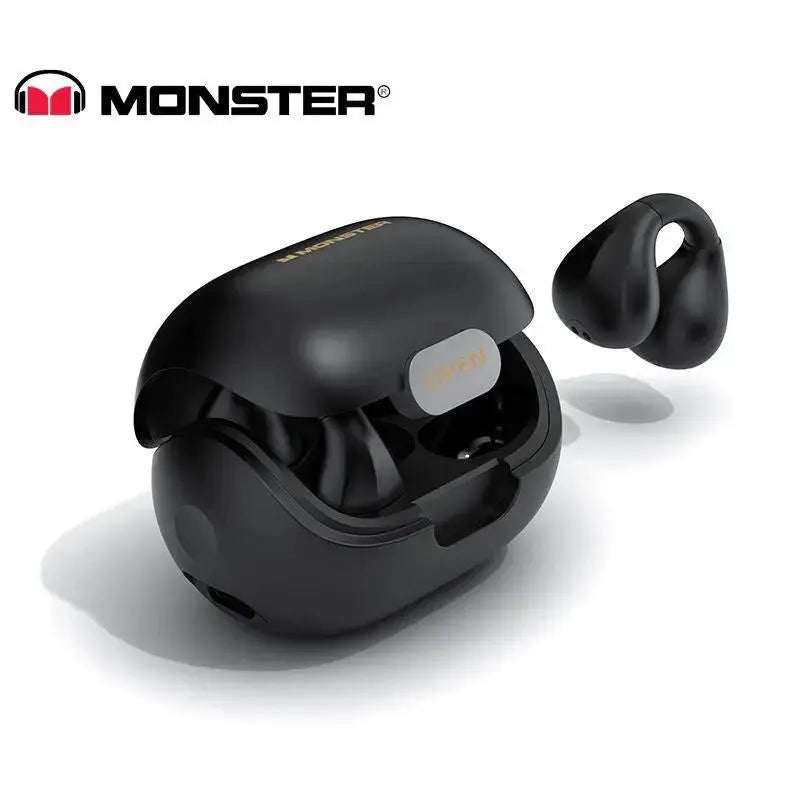 Monster-auriculares inalámbricos TWS con Bluetooth 5.3 conducción ósea, reducción de ruido, impermeables - La zona Apple