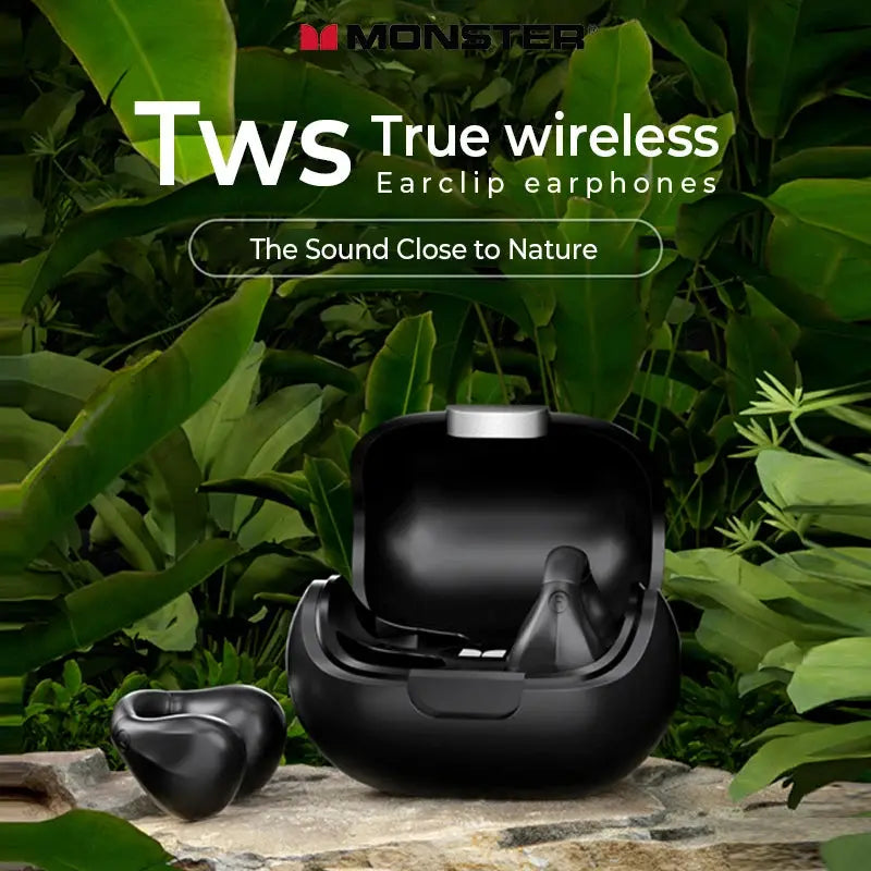 Monster-auriculares inalámbricos TWS con Bluetooth 5.3 conducción ósea, reducción de ruido, impermeables - La zona Apple
