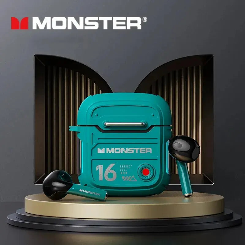 Monster-auriculares inalámbricos XKT16 con Bluetooth 5,3, sonido HiFi, HD, Control táctil - La zona Apple