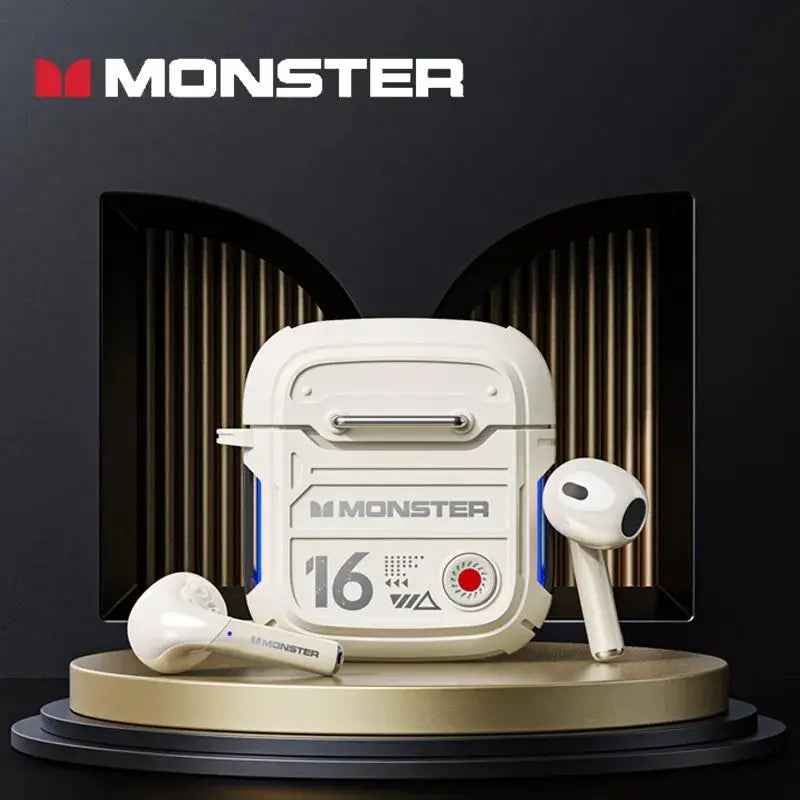 Monster-auriculares inalámbricos XKT16 con Bluetooth 5,3, sonido HiFi, HD, Control táctil - La zona Apple