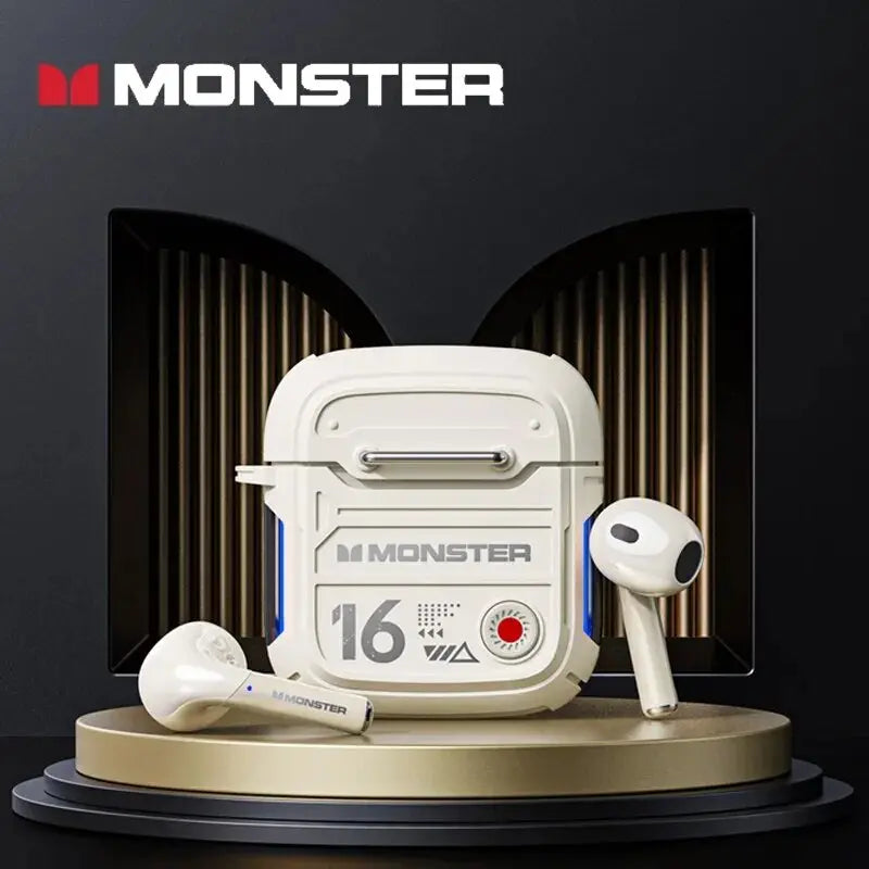 Monster-auriculares inalámbricos XKT16 con Bluetooth 5,3, sonido HiFi, HD, Control táctil - La zona Apple