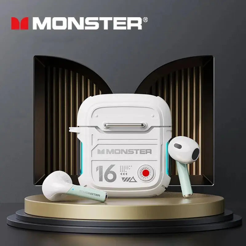 Monster-auriculares inalámbricos XKT16 con Bluetooth 5,3, sonido HiFi, HD, Control táctil - La zona Apple