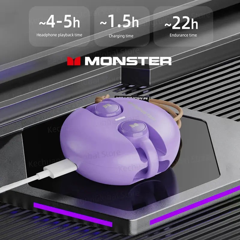 Auriculares Monster inalámbricos originales, cascos deportivos con Bluetooth 5,3, estéreo, con micrófono - La zona Apple