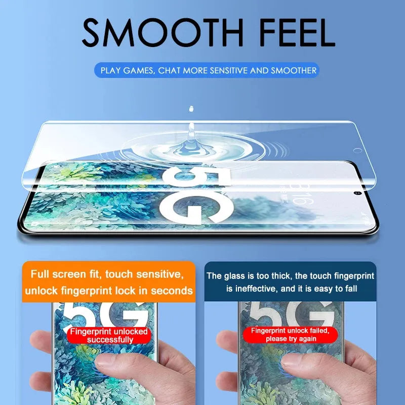 Película de hidrogel para Samsung Galaxy Note 20 Ultra, S23, S22, S21 FE, S20 Plus, S10, protectores de pantalla A12, A34, A54, A51, A50, A52, A71, 1-4 piezas - La zona Apple