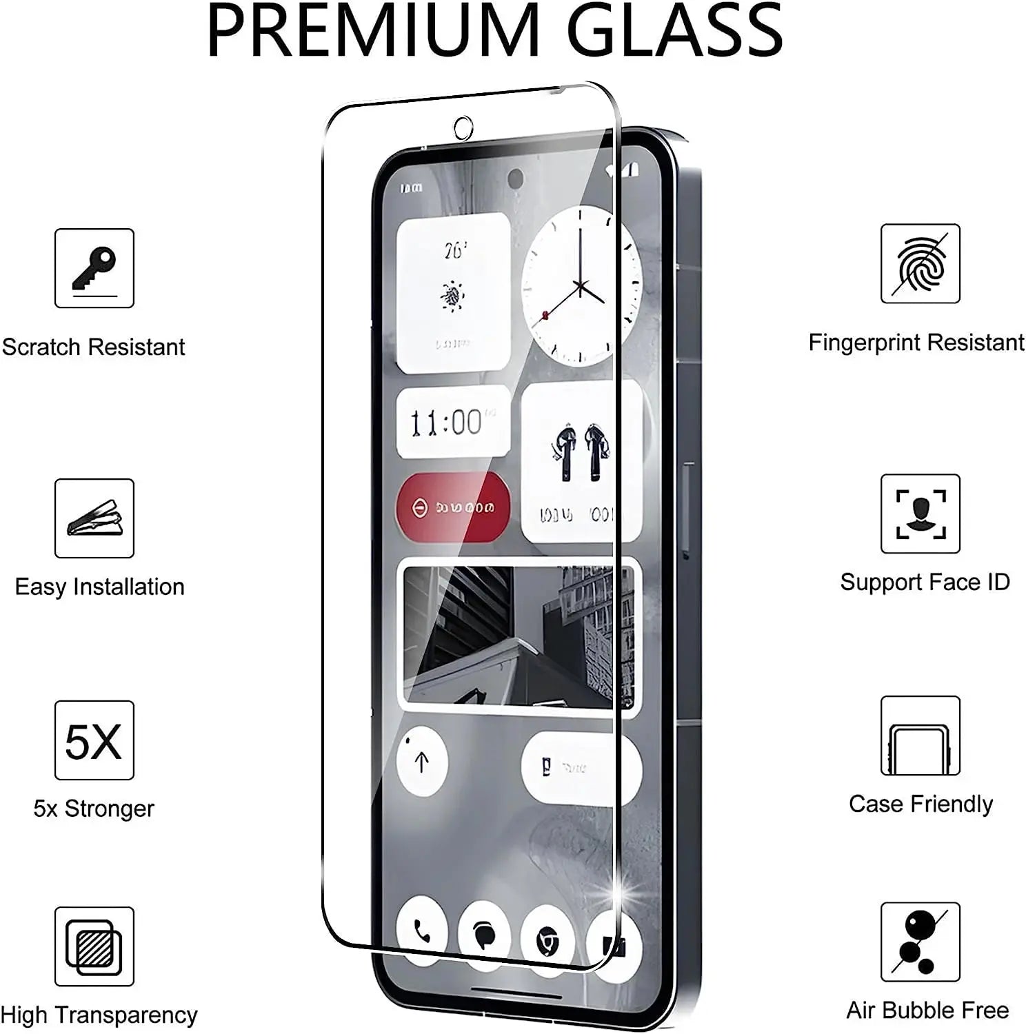 Protector de cámara de vidrio templado para teléfono Nothing Phone 2 - La zona Apple