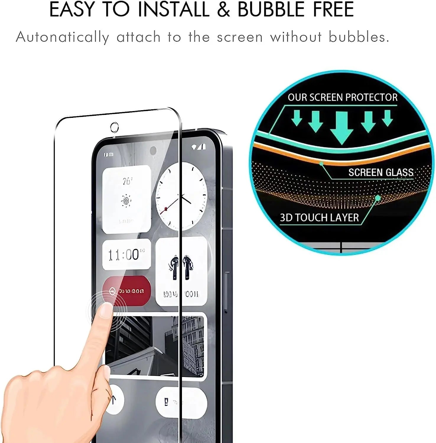 Protector de cámara de vidrio templado para teléfono Nothing Phone 2 - La zona Apple