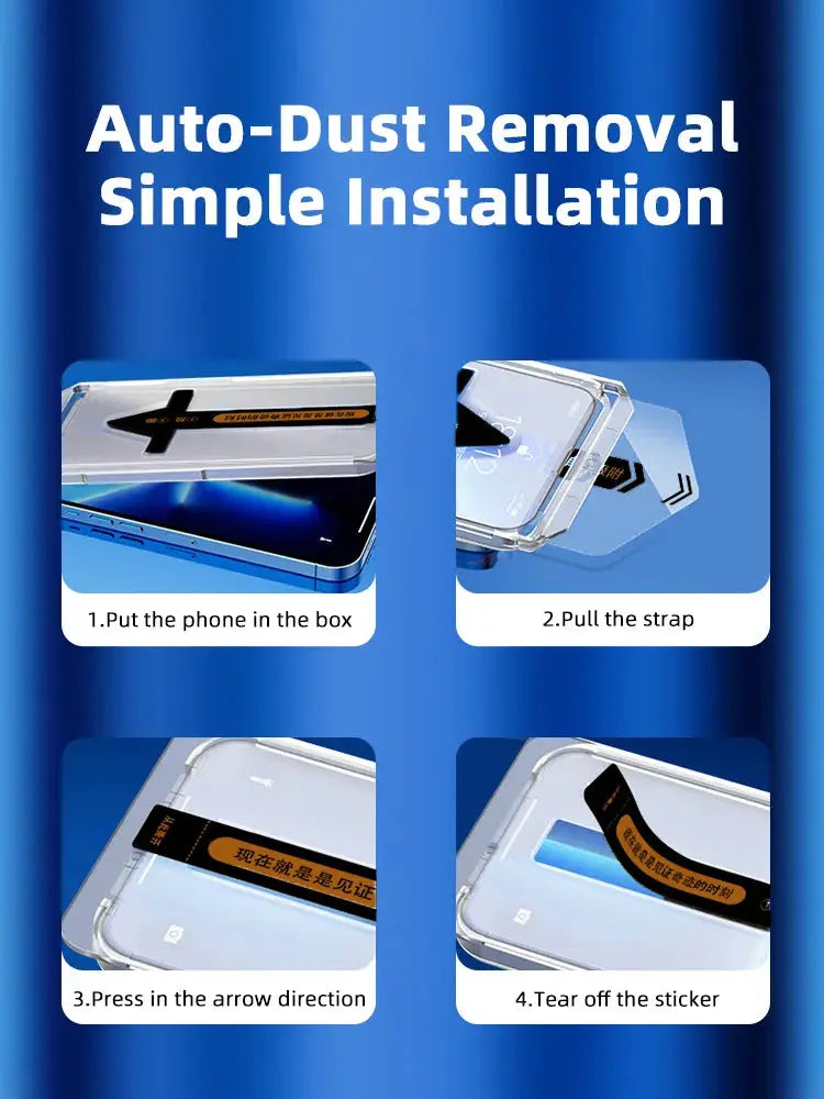 Protector de Pantalla Premium para iPhone: Vidrio Templado de Cobertura Completa - La zona Apple