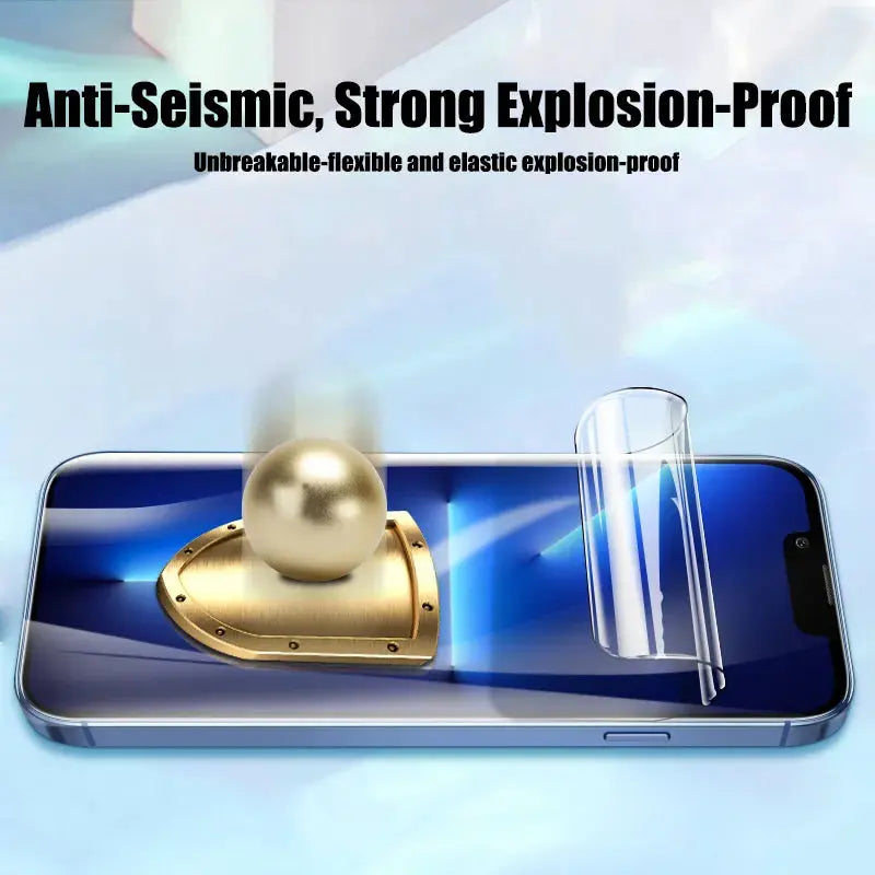 Protector de pantalla de hidrogel para iPhone 11, 12, 13, 14 Pro Max, 14, 8, 7 Plus, XR, XS MAX, 4 Uds. alidrosip