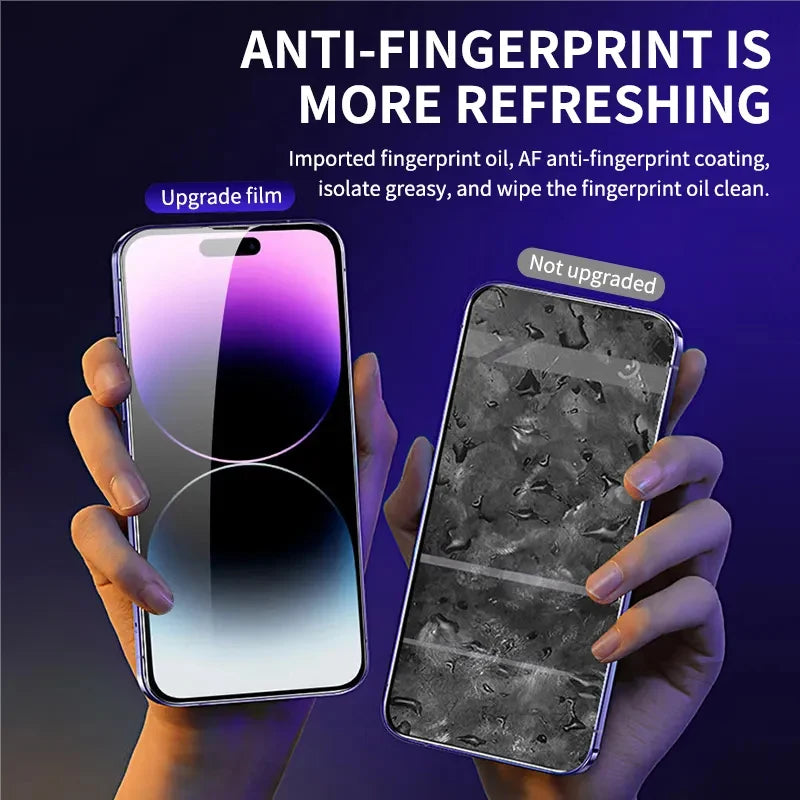 Protector de pantalla de vidrio templado con cubierta de montaje de alineación, 8K, alta gama, para iPhone 15, 14, 13, 12, 11 Pro Max, XS, X, XR, 2 unidades - La zona Apple