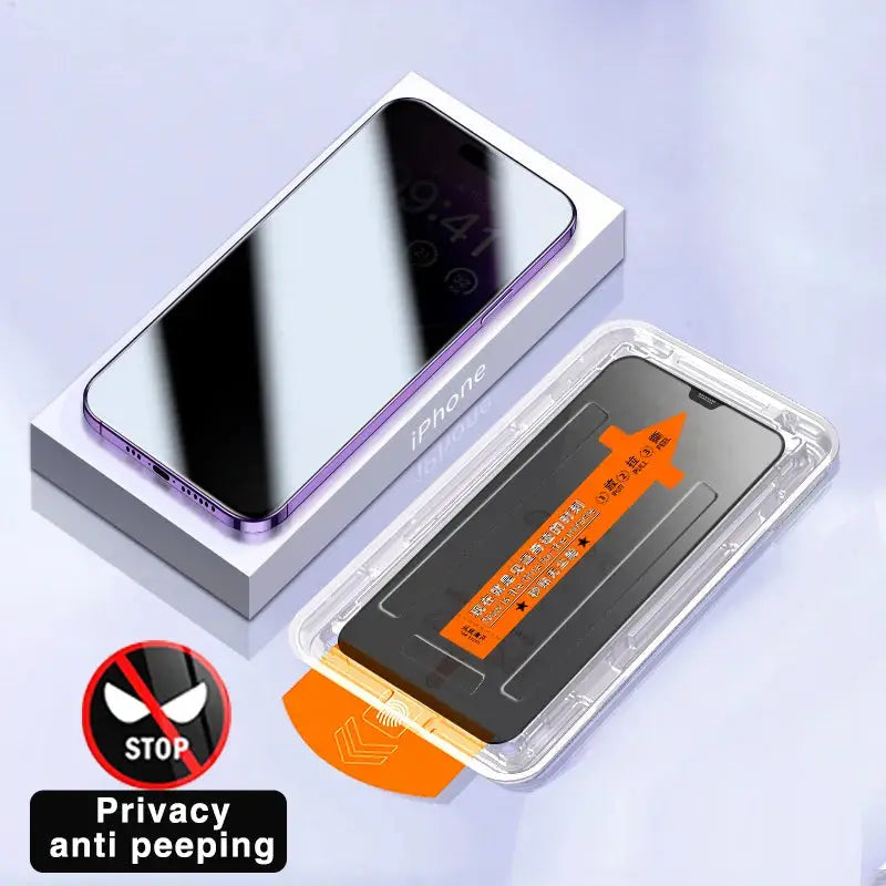 Protector de vidrio templado con lamina de privacidad para iPhone 15, 14, 13, 12, 11 Pro Max, XS MAX, XR, 14, 15 Plus alidrosip