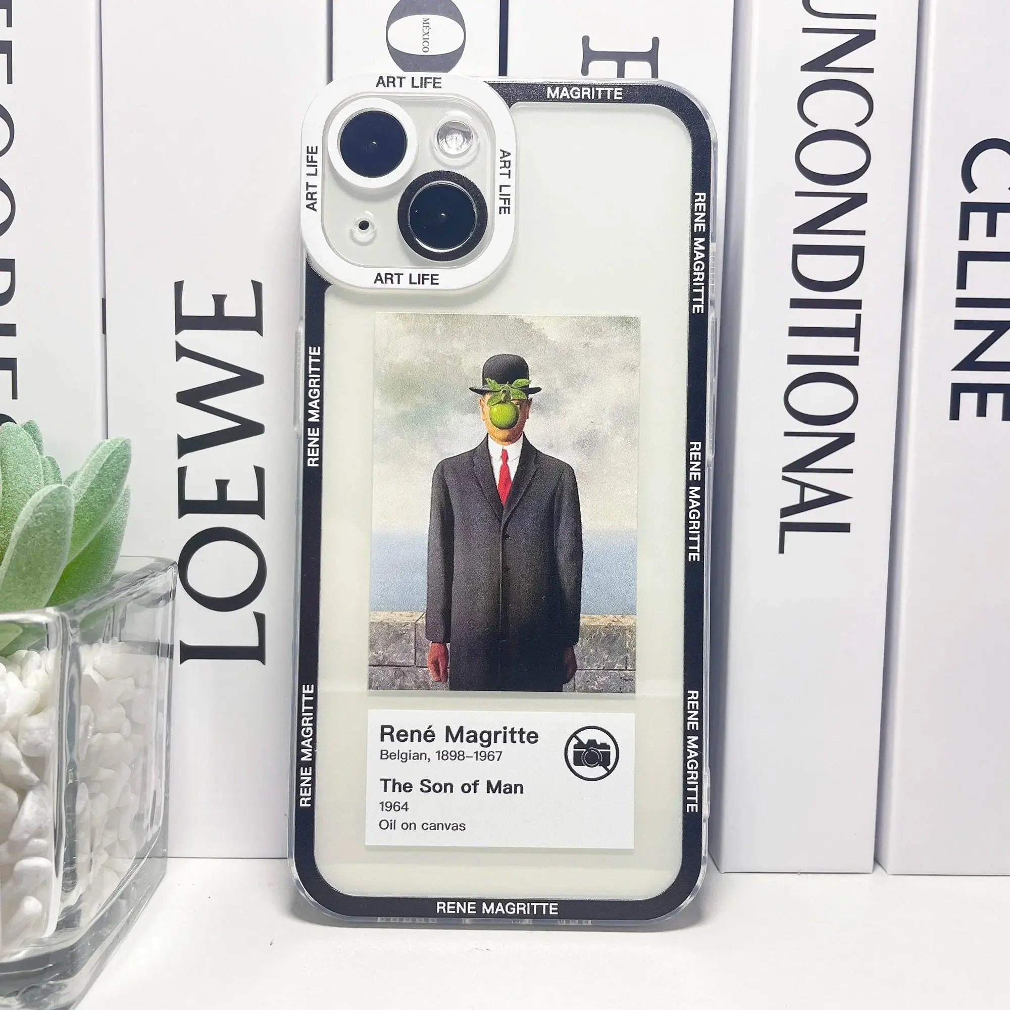 Funda de Teléfono Rene Magritte con Etiqueta para iPhone: Una Obra de Arte en tus Manos - La zona Apple