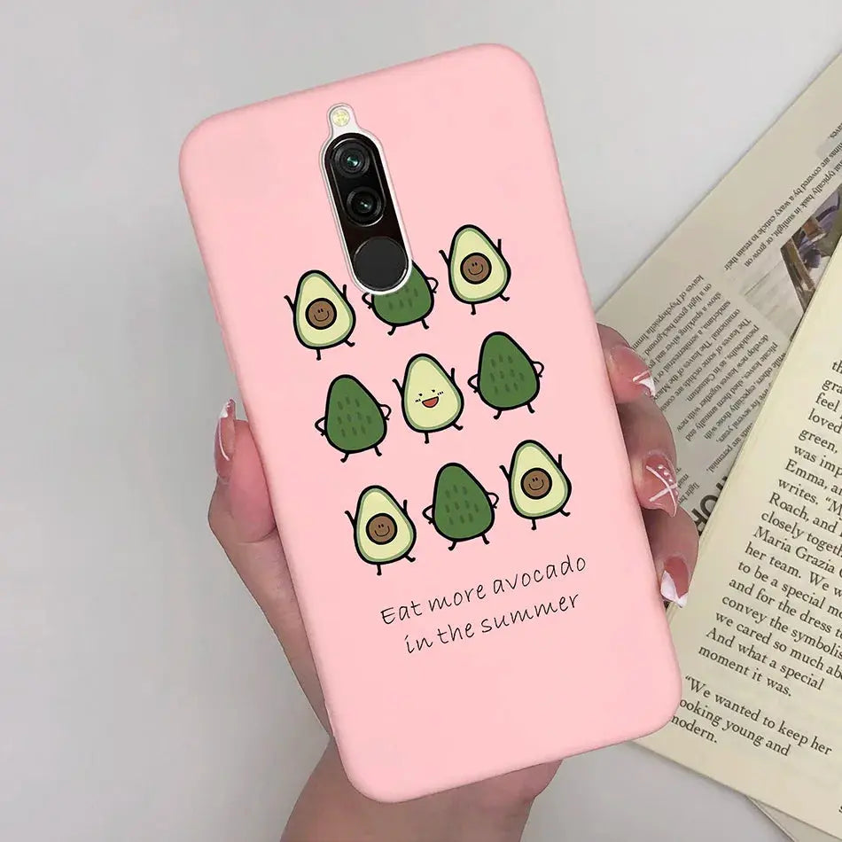 Soft Case For Xiaomi Redmi 8 Case Silicone Fundas Phone Back Cover For Redmi8 Case Flower Love Heart Bumper For Xiaomi Redmi 8 - La zona Apple