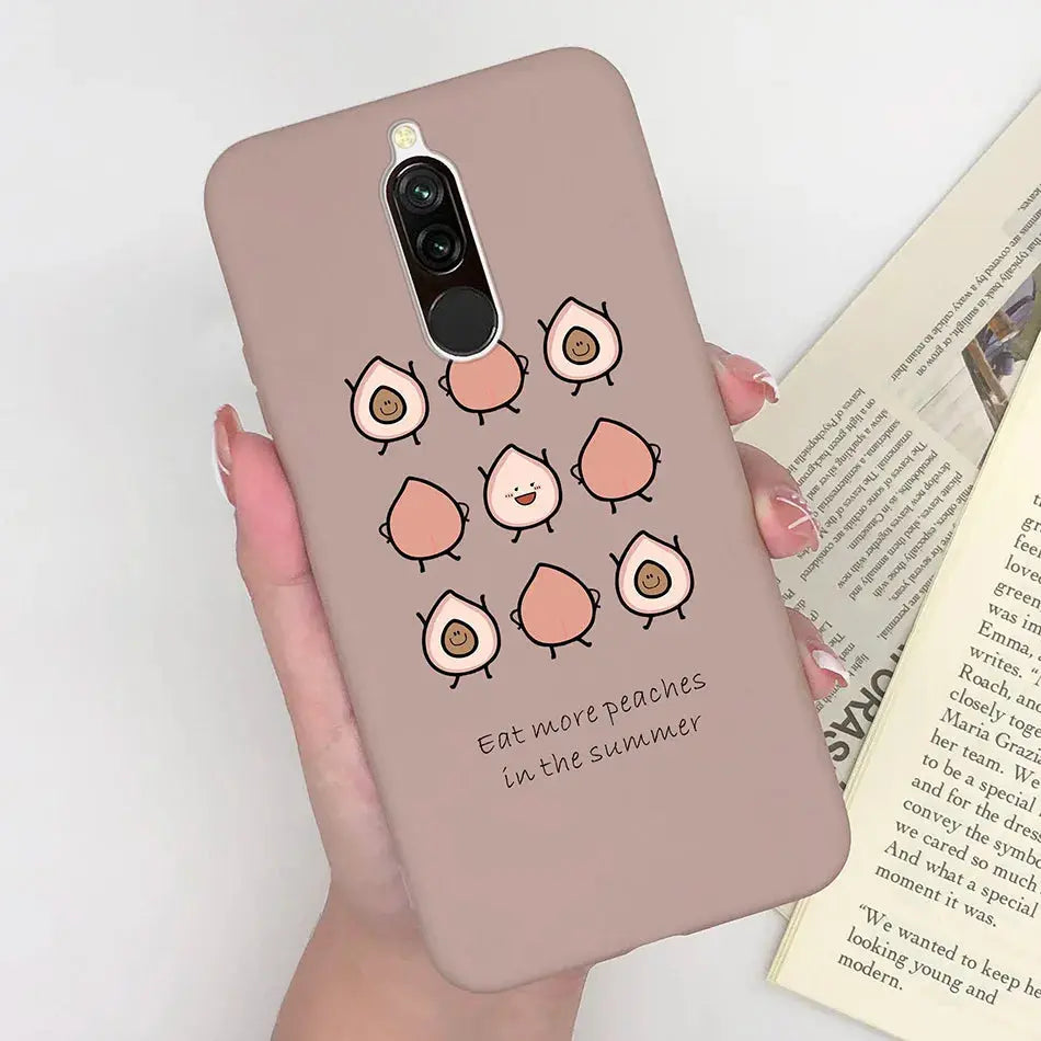 Soft Case For Xiaomi Redmi 8 Case Silicone Fundas Phone Back Cover For Redmi8 Case Flower Love Heart Bumper For Xiaomi Redmi 8 - La zona Apple