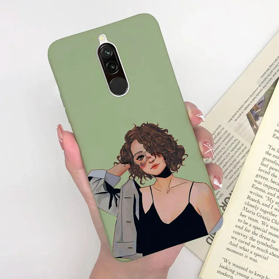 Soft Case For Xiaomi Redmi 8 Case Silicone Fundas Phone Back Cover For Redmi8 Case Flower Love Heart Bumper For Xiaomi Redmi 8 - La zona Apple