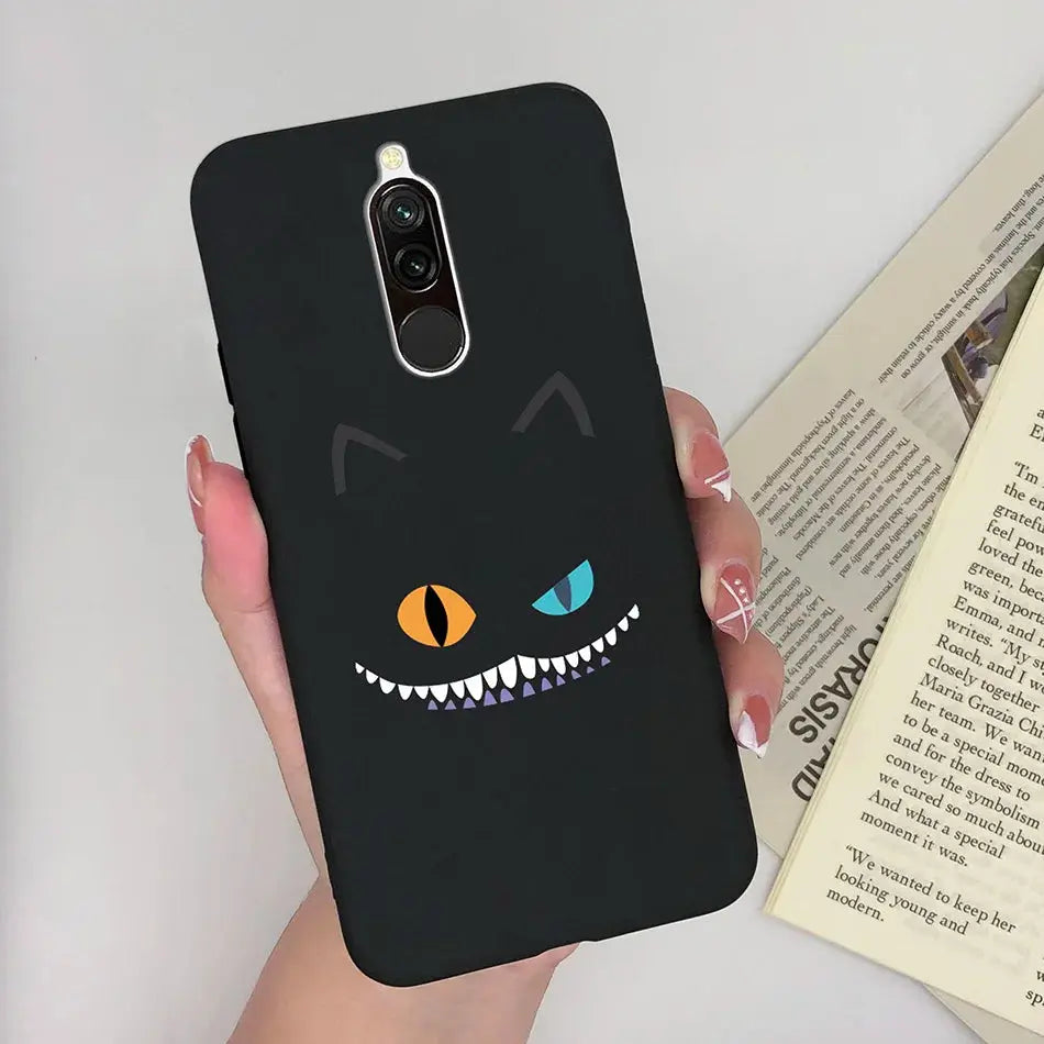 Soft Case For Xiaomi Redmi 8 Case Silicone Fundas Phone Back Cover For Redmi8 Case Flower Love Heart Bumper For Xiaomi Redmi 8 - La zona Apple