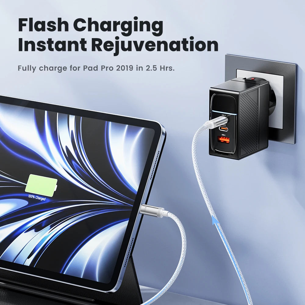 cargador inalámbrico magnético 2 en 1 para iWatch 8, 7, 6 SE, estación de carga rápida USB con Cable PD de 60W tipo C para iPhone 15, 14 - La zona Apple