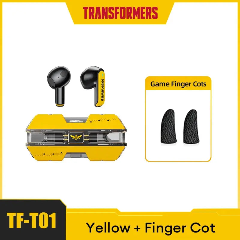Transformers-auriculares TF-T01 TWS, inalámbricos por Bluetooth 5,3, de baja latencia, estéreo HIFI, para videojuegos y música, modo Dual - La zona Apple