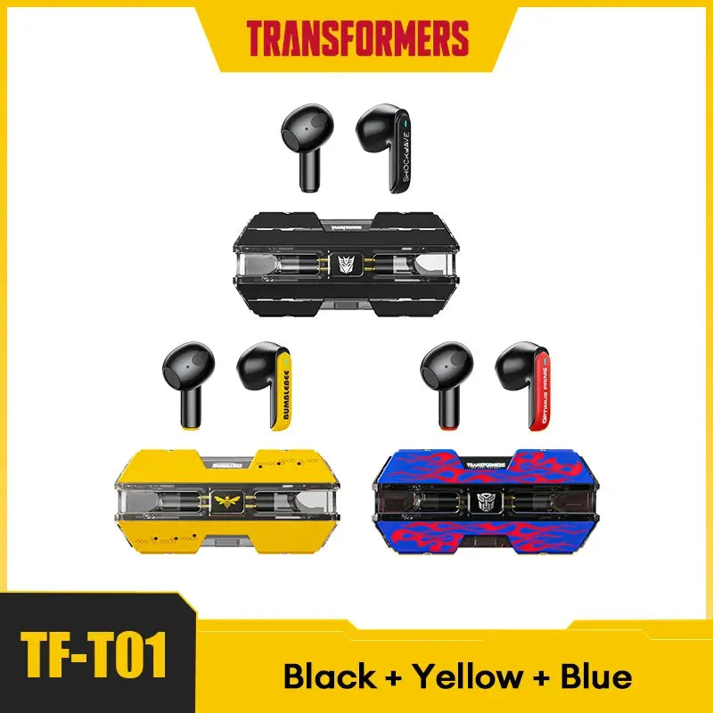 Transformers-auriculares TF-T01 TWS, inalámbricos por Bluetooth 5,3, de baja latencia, estéreo HIFI, para videojuegos y música, modo Dual - La zona Apple