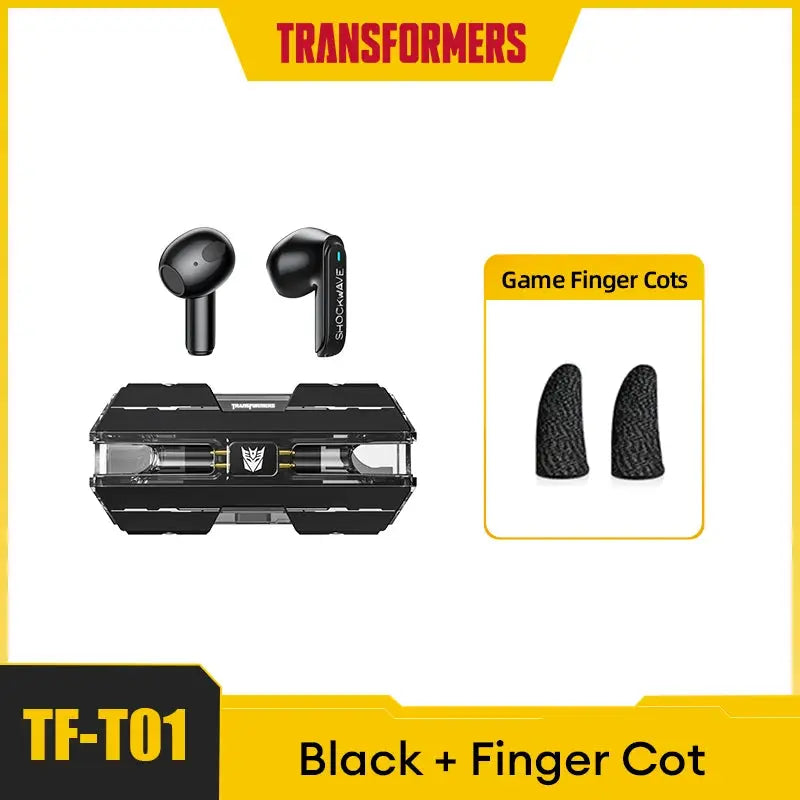 Transformers-auriculares TF-T01 TWS, inalámbricos por Bluetooth 5,3, de baja latencia, estéreo HIFI, para videojuegos y música, modo Dual - La zona Apple