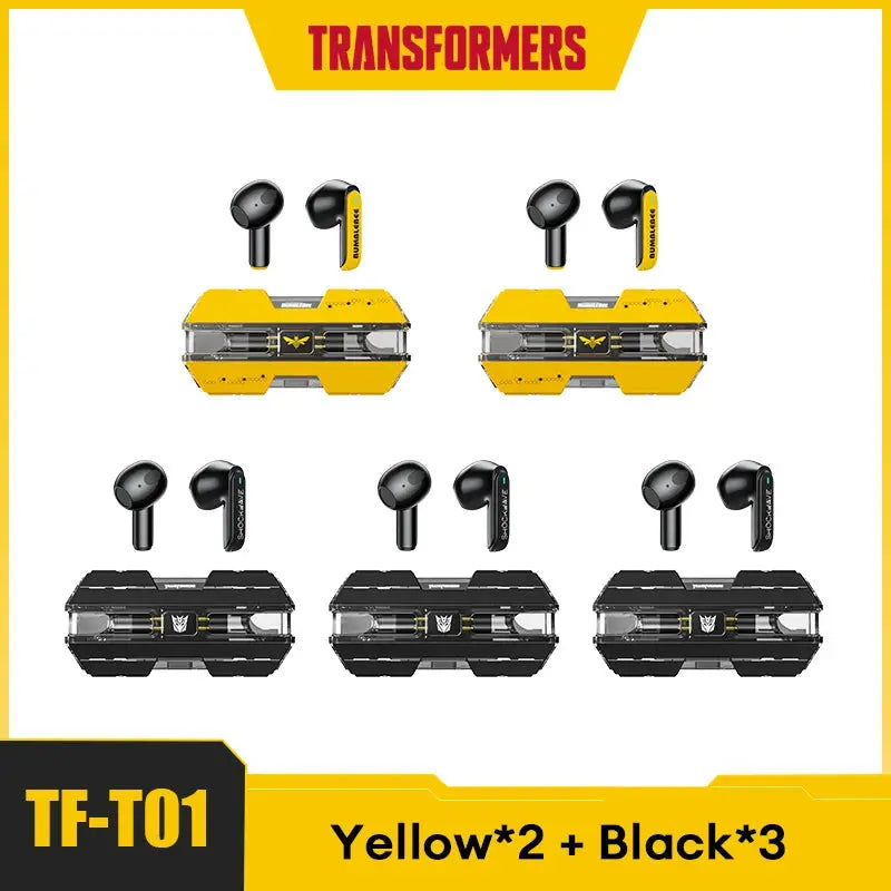 Transformers-auriculares TF-T01 TWS, inalámbricos por Bluetooth 5,3, de baja latencia, estéreo HIFI, para videojuegos y música, modo Dual - La zona Apple