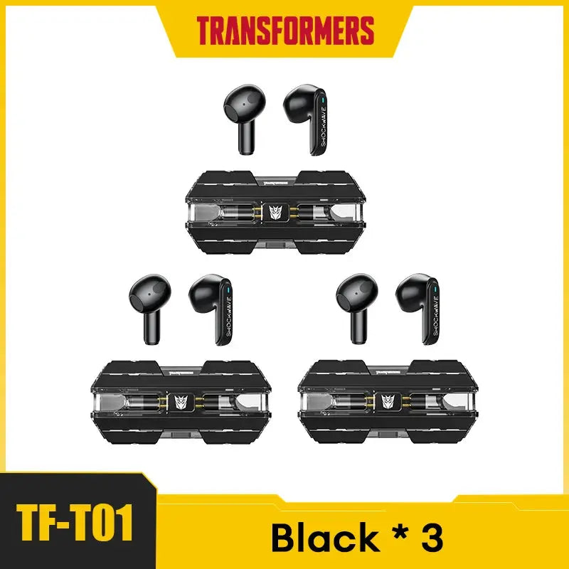 Transformers-auriculares TF-T01 TWS, inalámbricos por Bluetooth 5,3, de baja latencia, estéreo HIFI, para videojuegos y música, modo Dual - La zona Apple