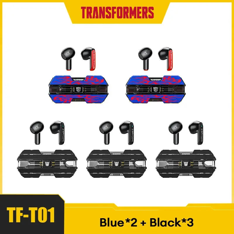Transformers-auriculares TF-T01 TWS, inalámbricos por Bluetooth 5,3, de baja latencia, estéreo HIFI, para videojuegos y música, modo Dual - La zona Apple