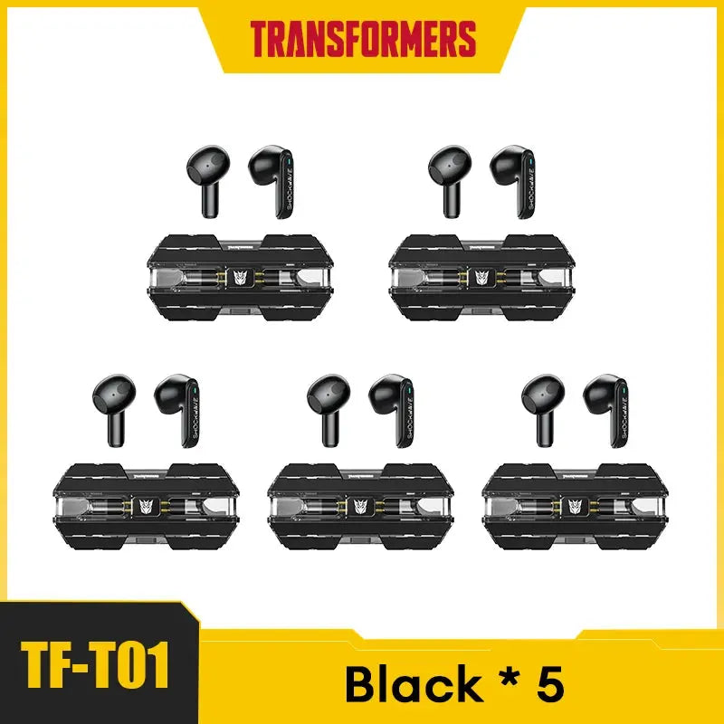 Transformers-auriculares TF-T01 TWS, inalámbricos por Bluetooth 5,3, de baja latencia, estéreo HIFI, para videojuegos y música, modo Dual - La zona Apple