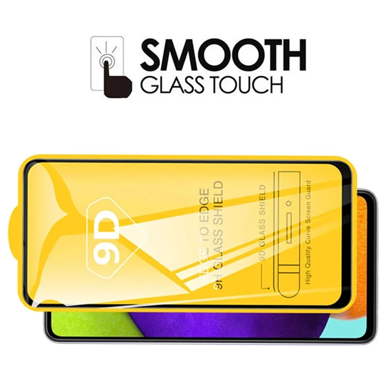 Vidrio templado 9D para Samsung, Protector de pantalla para A13, A53, A52, A32, A12, A23, A51, A52S, A72, A33, A21S, Galaxy S20FE, S22, S23 Plus, S10E, 4 unidades - La zona Apple