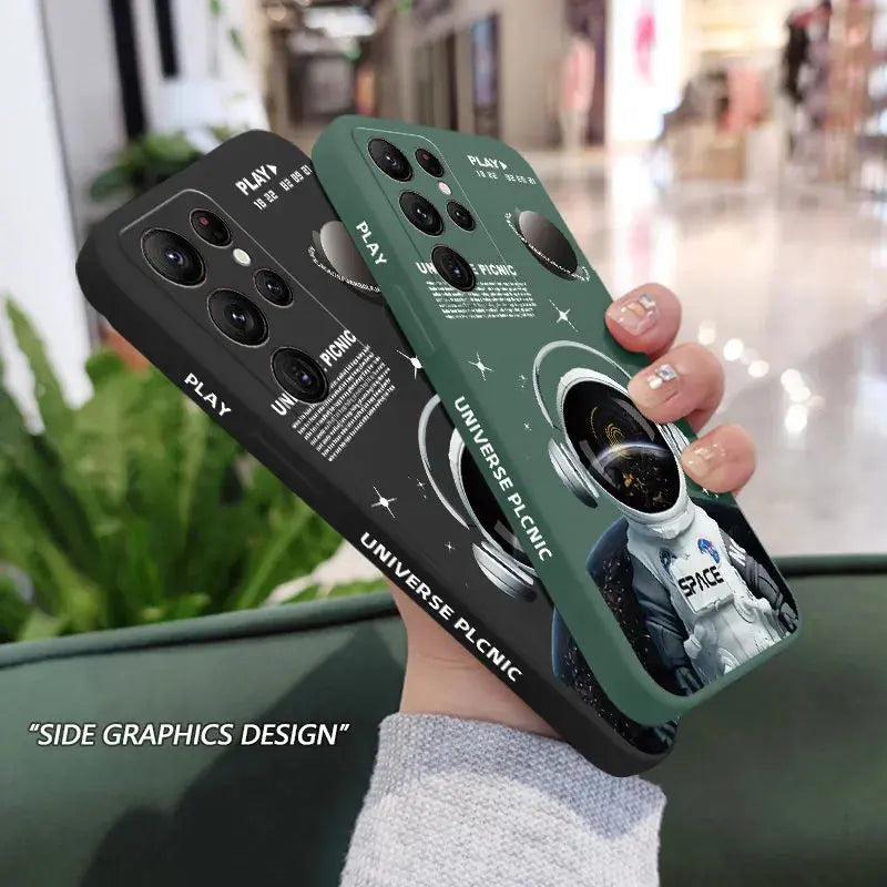 Funda de Silicona con Diseño de Ángel Astronauta para Samsung Galaxy - La zona Apple