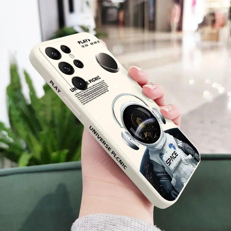 Funda de Silicona con Diseño de Ángel Astronauta para Samsung Galaxy - La zona Apple