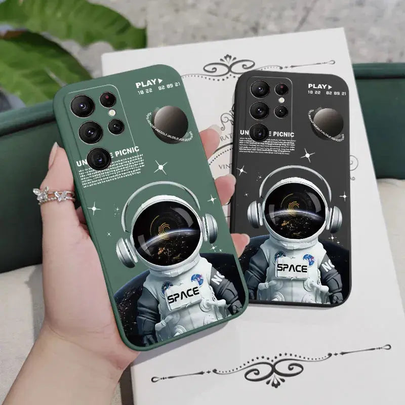 Funda de Silicona con Diseño de Ángel Astronauta para Samsung Galaxy - La zona Apple