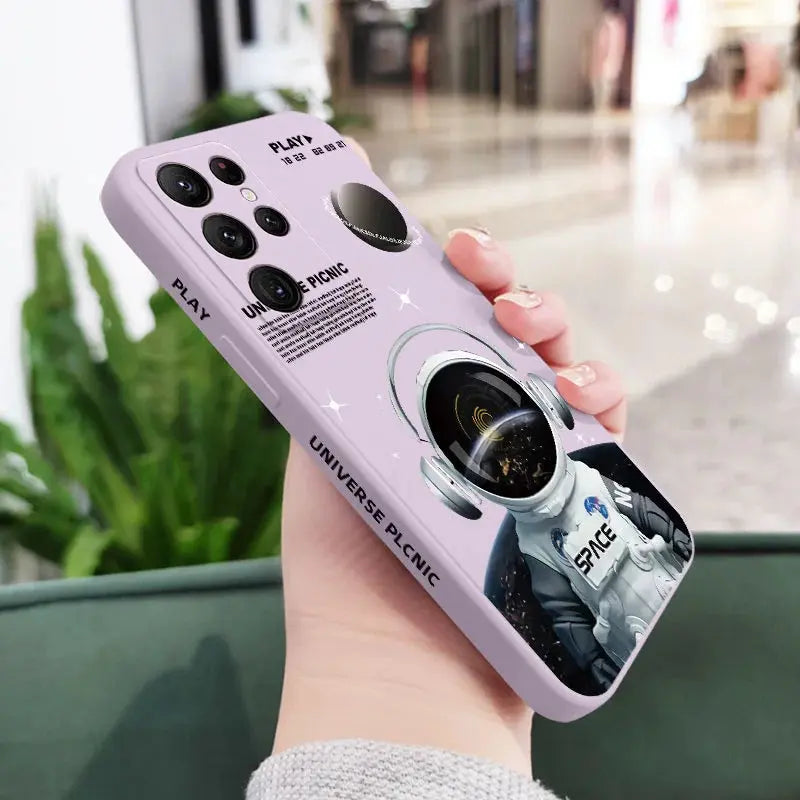 Funda de Silicona con Diseño de Ángel Astronauta para Samsung Galaxy - La zona Apple