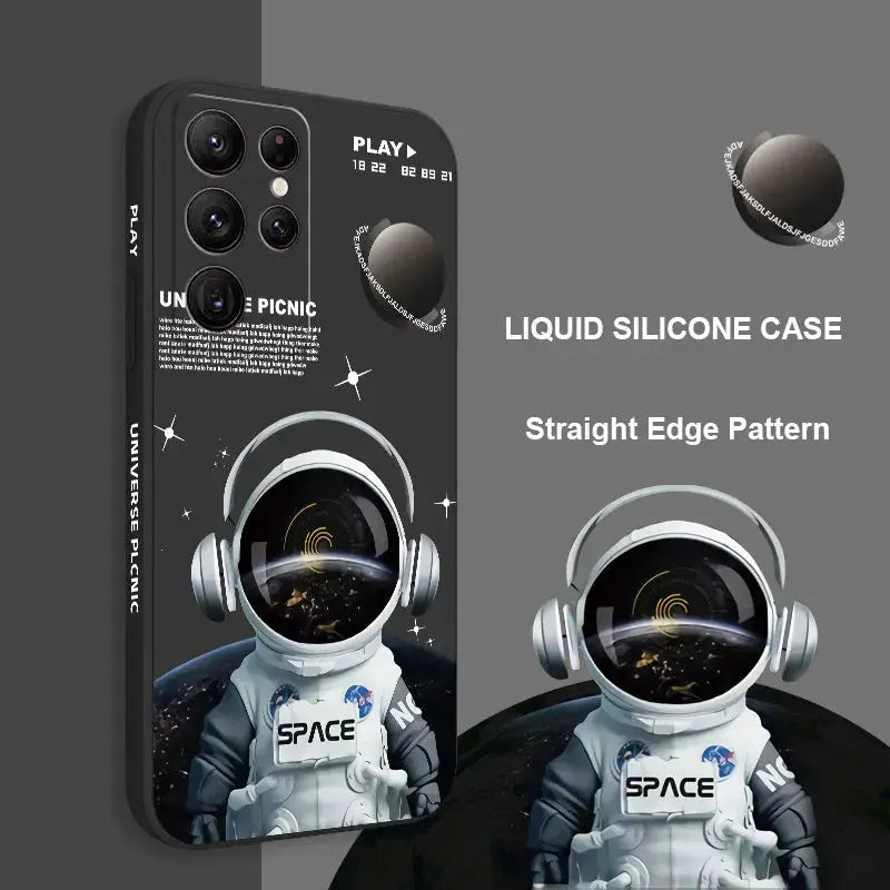 Funda de Silicona con Diseño de Ángel Astronauta para Samsung Galaxy - La zona Apple