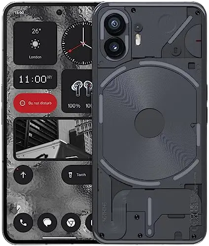 Nothing Phone (2): 256GB+12GB RAM, Glyph Interface, Nothing OS 2.0, cámara doble 50MP, OIS,pantalla LTPO OLED 6,7”, batería 4700 mAh, resistente al agua IP54, Android Móvil libre , Gris oscuro - La zona Apple