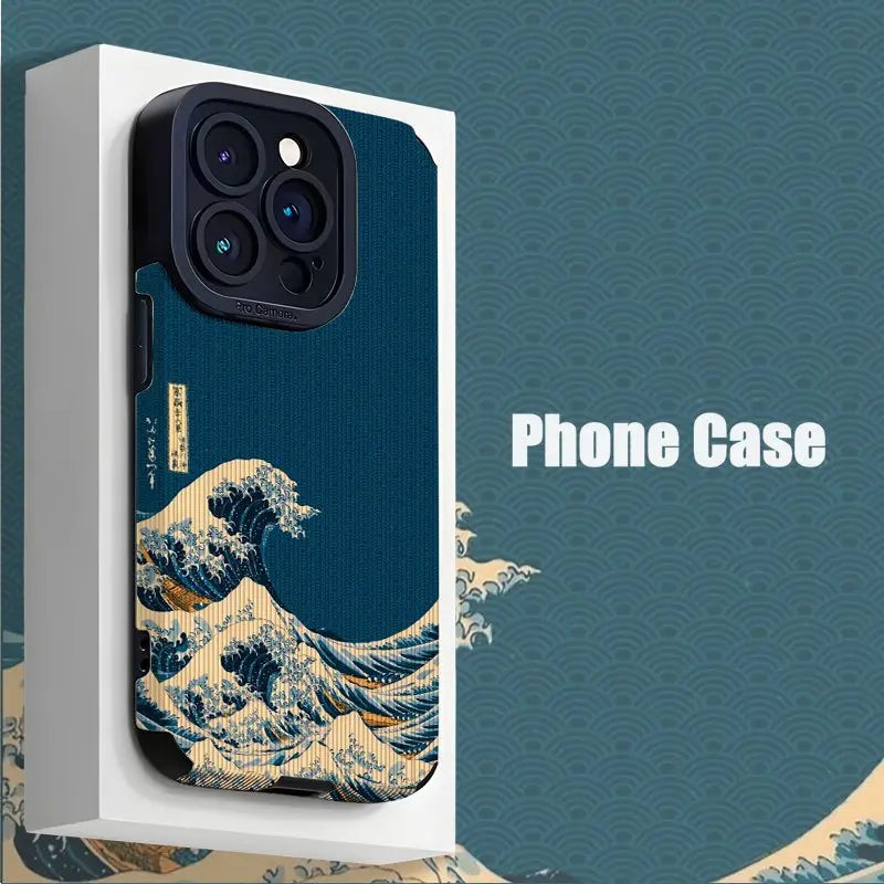 FUNDA OLAS para Iphone 16 Pro Max, Iphone 15 Pro Max/14/16 Plus/15/13 Pro/12/11/7/11 Pro/X/Xr/Xs Max - La zona Apple