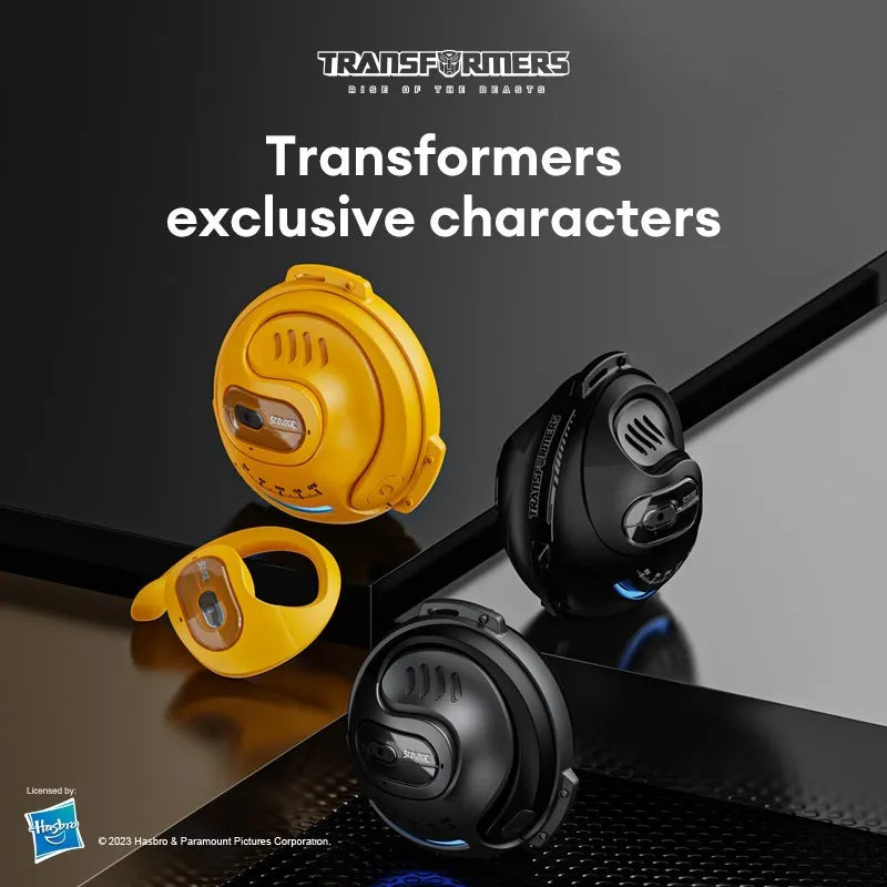 Auriculares deportivos TRANSFORMERS TF-T07, cascos con gancho para la oreja, Bluetooth 5,4, llamada HD con micrófono, baja latencia, para juegos - La zona Apple