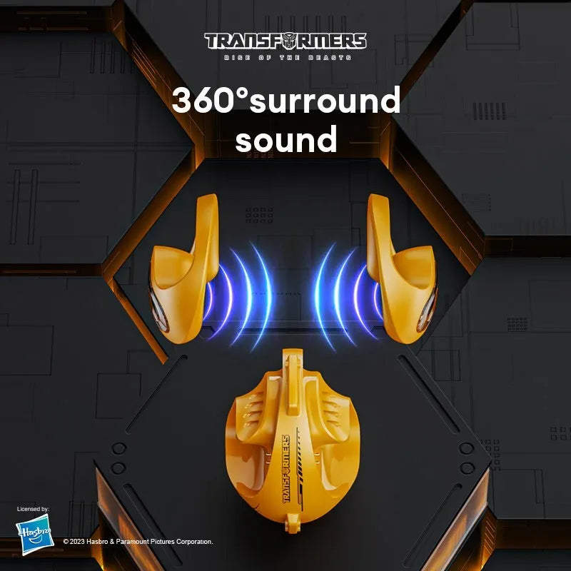 Auriculares deportivos TRANSFORMERS TF-T07, cascos con gancho para la oreja, Bluetooth 5,4, llamada HD con micrófono, baja latencia, para juegos - La zona Apple