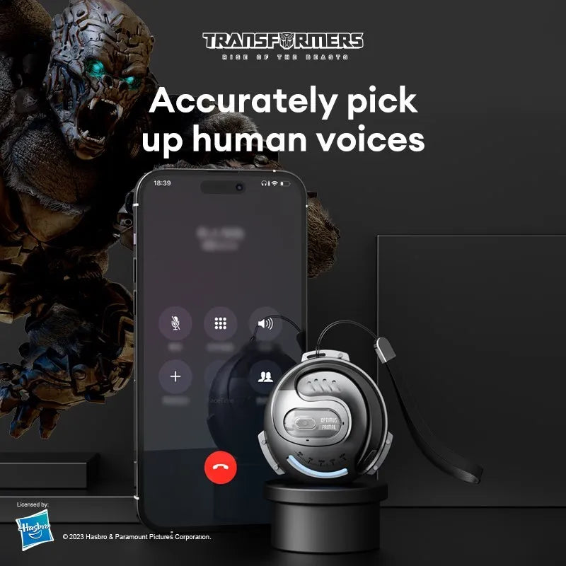 Auriculares deportivos TRANSFORMERS TF-T07, cascos con gancho para la oreja, Bluetooth 5,4, llamada HD con micrófono, baja latencia, para juegos - La zona Apple