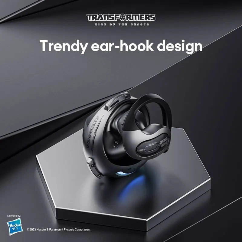 Auriculares deportivos TRANSFORMERS TF-T07, cascos con gancho para la oreja, Bluetooth 5,4, llamada HD con micrófono, baja latencia, para juegos - La zona Apple