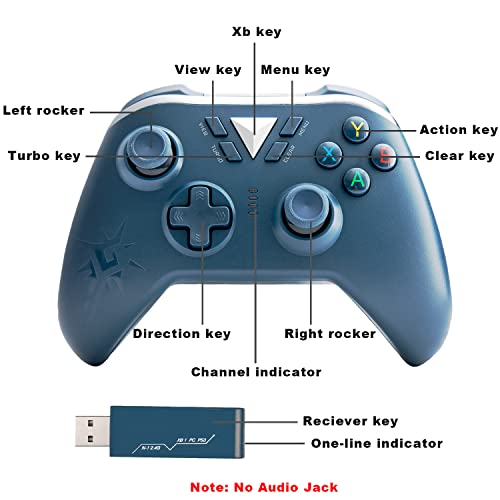 Mando inalámbrico para Xbox One, Controlador Compatible con Xbox One, Xbox One S, Xbox One X, Xbox Series X, Wireless Controller PS3 y Windows PC Gamepad (Blue) - La zona Apple