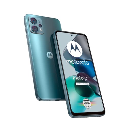 Motorola Moto G23 - Smartphone (pantalla HD de 6,53", cámara de 50 MP, 8/128 GB, 5000 mAh, Anroid 13), color azul acero, incluye funda protectora - La zona Apple