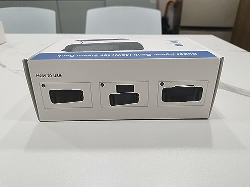 Power Bank 20000mAh  para Steam Deck, 45W PD 3.0 B baterías externas compatibles con Switch/Samsung/iPad/Laptop con Soporte Trasero Desmontable y Cable USB-C Dual - La zona Apple