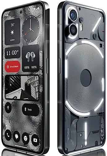 Nothing Phone (2): 256GB+12GB RAM, Glyph Interface, Nothing OS 2.0, cámara doble 50MP, OIS,pantalla LTPO OLED 6,7”, batería 4700 mAh, resistente al agua IP54, Android Móvil libre , Gris oscuro - La zona Apple