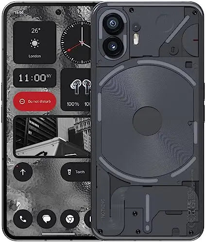 Nothing Phone (2): 256GB+12GB RAM, Glyph Interface, Nothing OS 2.0, cámara doble 50MP, OIS,pantalla LTPO OLED 6,7”, batería 4700 mAh, resistente al agua IP54, Android Móvil libre , Gris oscuro - La zona Apple