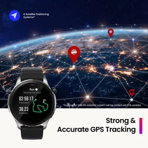 Amazfit GTR 4 Smartwatch para IOS Android Reloj Inteligente de Seguimiento GPS 150 modos de Deporte Llamadas Telefónicas de Bluetooth Almacenamiento de Música Batería de 14 Días Duración Alexa Amazfit
