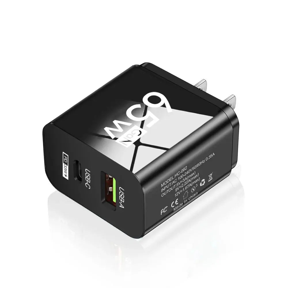 Cargador USB C PD de 65W, adaptador de carga rápida 3,0 tipo C para iPhone 1Xiaomi, Samsung - La zona Apple