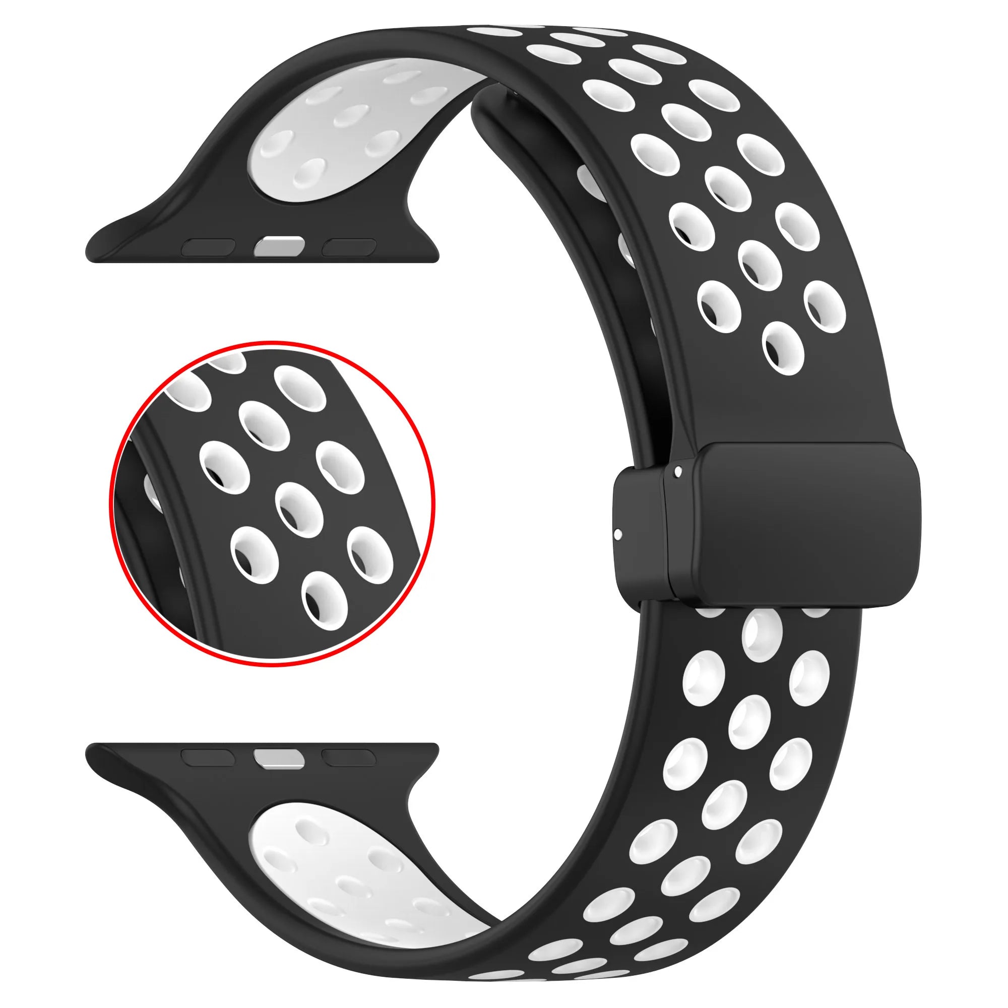 Banda magnética plegable D para Apple watch series 8 ultra 49mm 45mm 41mm 44mm 40m 42mm 38mm iWatch serie 7 6 se 5 - La zona Apple