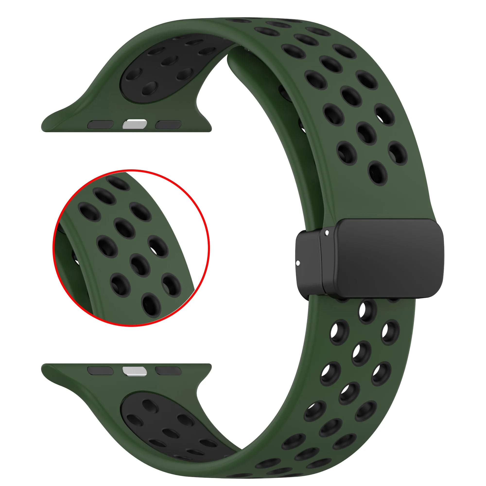Banda magnética plegable D para Apple watch series 8 ultra 49mm 45mm 41mm 44mm 40m 42mm 38mm iWatch serie 7 6 se 5 - La zona Apple