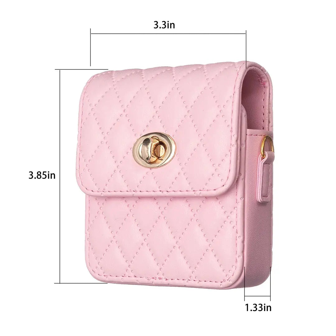 Bolso cruzado con correa de cuero PU para Samsung Galaxy Z Flip 5, 4, 3, 5G, Flip5 N2, - La zona Apple